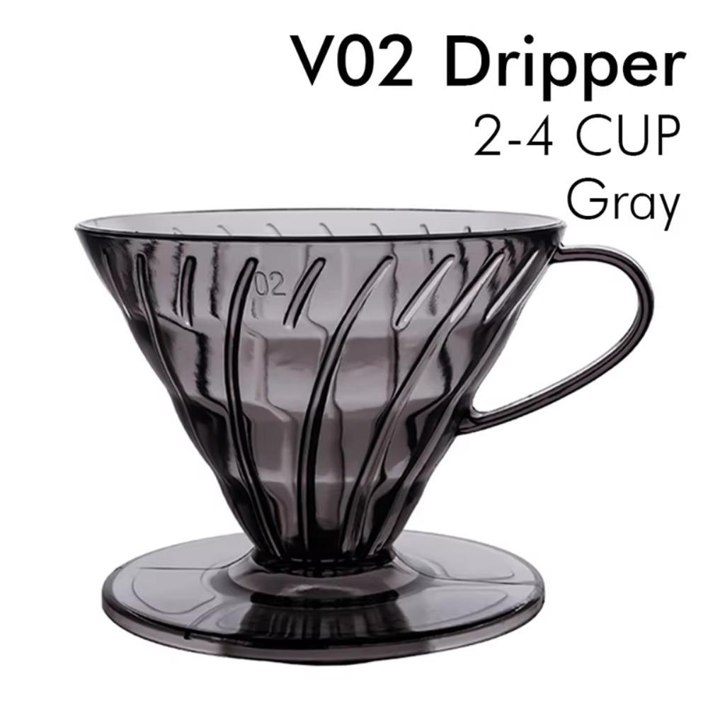 Plastic Coffee Filter Cup V Shaped 60 Spiral Hand Filter New Coffee Hand Dripper Party