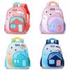 Kids Cartoon Snail Print School Backpack With Breathable Nylon For Preschoolers