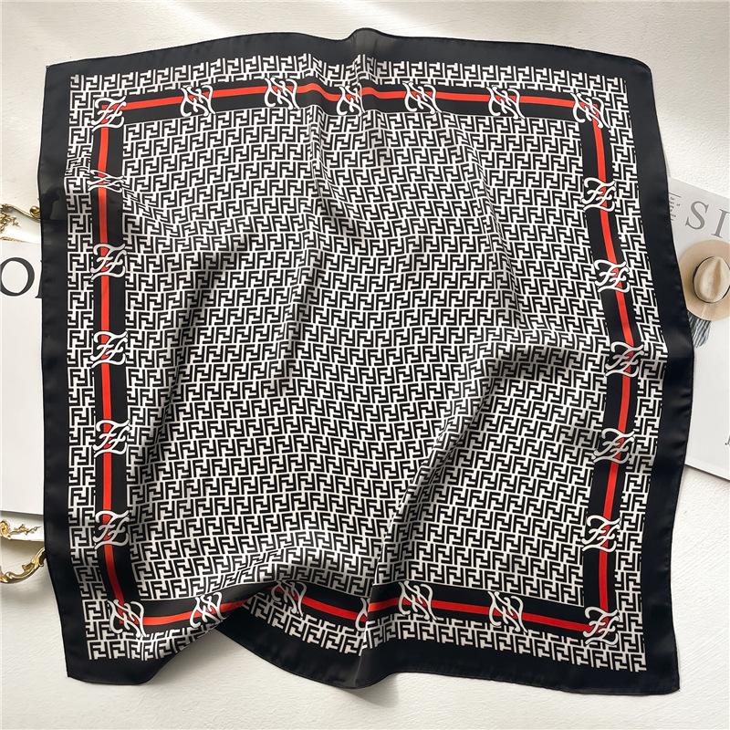 70 * 70cm New Silk Small Square Scarf For Women'S Neck Protection Professional Scarf Versatile Hair Tie Headscarf Scarf