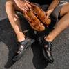 Stylish Classic Durable Flat Summer Leather Casual Shoes Sandals Men Lightweight Waterproof Comfortable Suitable for All Seasons
