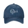 Opeths Logo Death Metal Band Baseball Cap Men Women Distressed Washed Snapback Hat Vintage Music Album Outdoor Hats Cap