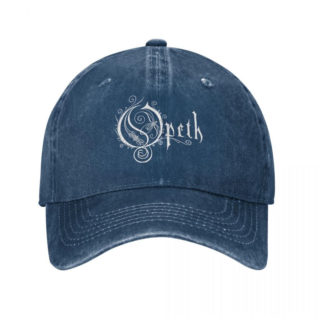 Opeths Logo Death Metal Band Baseball Cap Men Women Distressed Washed Snapback Hat Vintage Music Album Outdoor Hats Cap