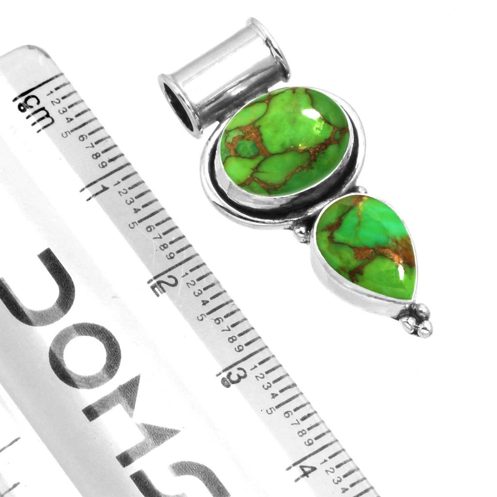 925 Sterling Silver Pendant Women Gemstone Handmade Jewelry Thanksgiving Gift Blue Green Purple Copper Turquoise Pearl Lapis Mother Of Pearl Cocktail