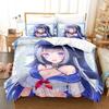 Kawaii Shilily Комплект постельного белья Single Twin Full Queen King Size Комплект постельного белья Adult Kid Спальня Пододеяльники Наборы Аниме Новый