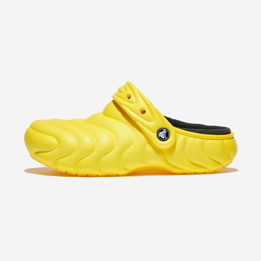 Crocs Классические сабо с подкладкой Overpuff Crs210059 Cyber Yellow