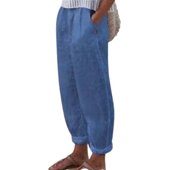 Модные популярные брюки-шаровары, однотонные карманы, летние спортивные брюки с эластичной резинкой на талии, прямые спортивные штаны, уличная одежда