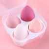 4Pcs Makeup Sponge Powder Puff Dry and Wet Combined Beauty Cosmetic Ball Foundation Powder Puff Bevel Cut Make Up Sponge Tools