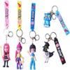 Kpop Demon Keychain 10pcs Cartoon Hunters Figure Key Pendants Silicone for Bag Keyring Decoration Pendants Adults