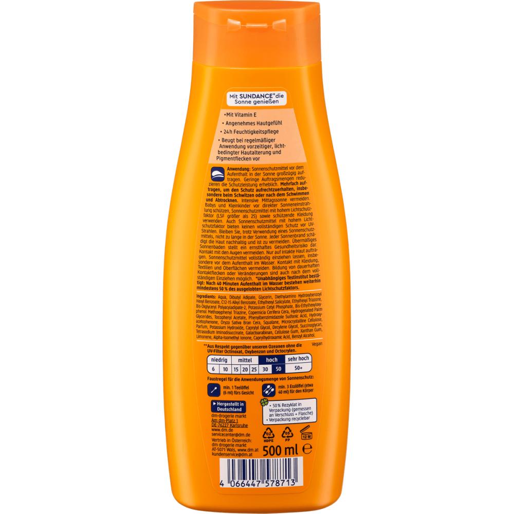 Германия DM SUNDANCE Sundance Sunmilk LSF50 500мл