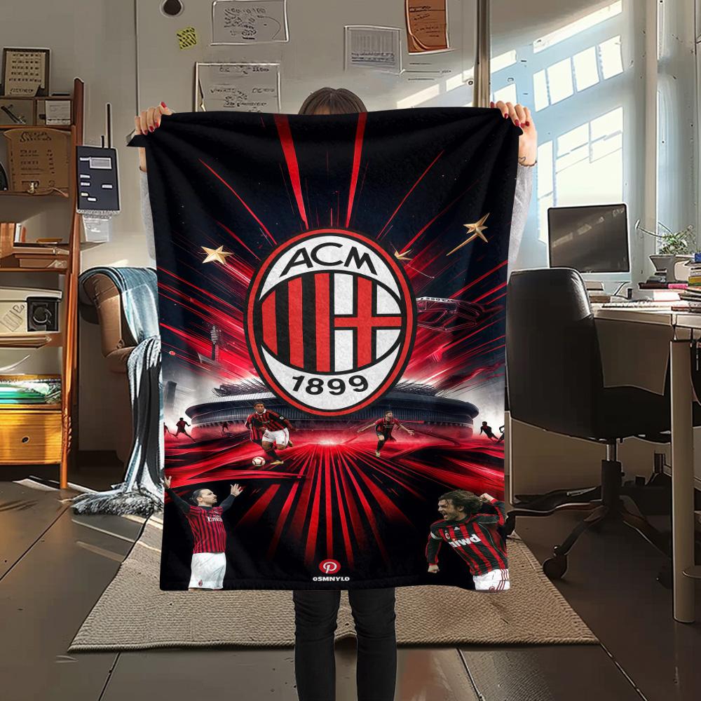 Milan Print FlAannel Blanket, High quality Comfortable for All Seasons, Home Decor, Warmth and Comfort