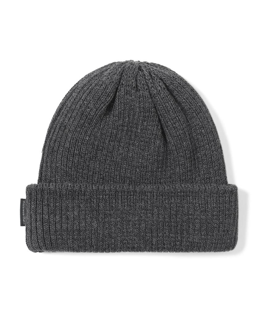 THISISNEVERTHAT Короткая шапка-бини с логотипом T Heather Gray