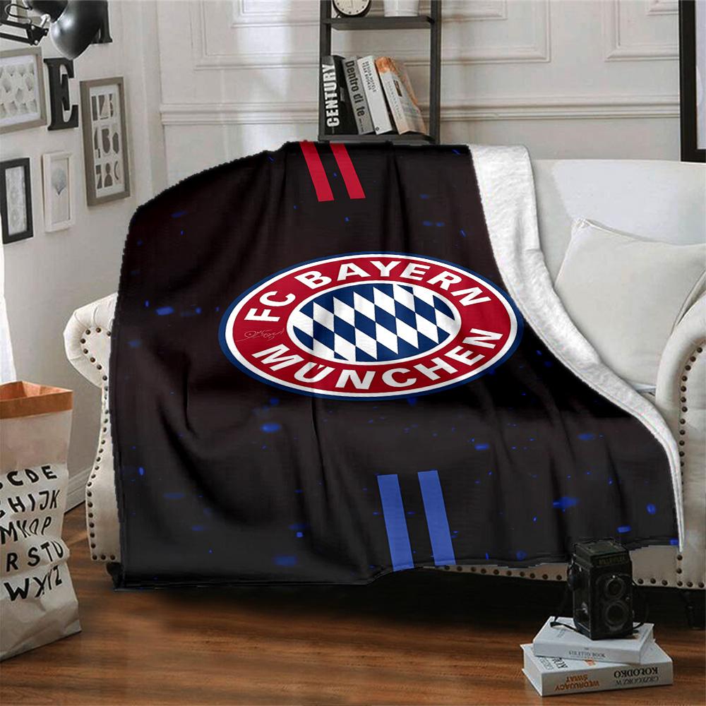 Fc Bayern Munich Logo Blanket Durable Comfort Perfect for Bed Livingroom Couch Four Seasons Universal Modern Best Holiday Gift for Friends Family