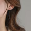 Jewelry Women Chain Rhinestone Earrings Long Earrings Female Stud Earrings Korean Style Earrings