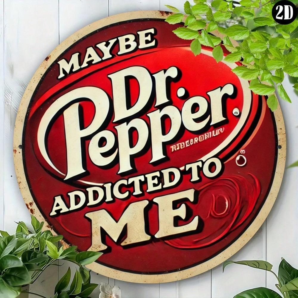 Винтажная металлическая вывеска Dr Pepper Настенное искусство Ретро Декор для кухни Бара Подарок