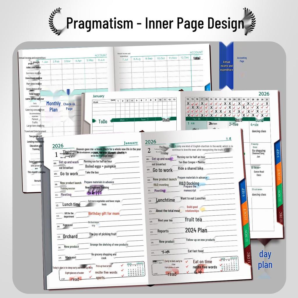 Деловой дневник A5 2026 Год Лошади - Блокнот с логотипом на заказ с застежкой