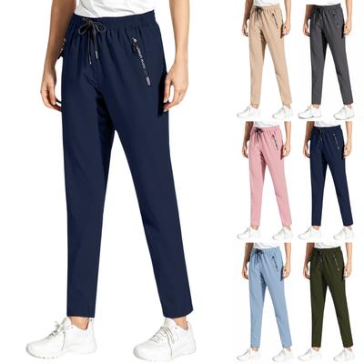 Женские брюки Stralght Pants With Pockets Lightweight Caual Loose Trousers