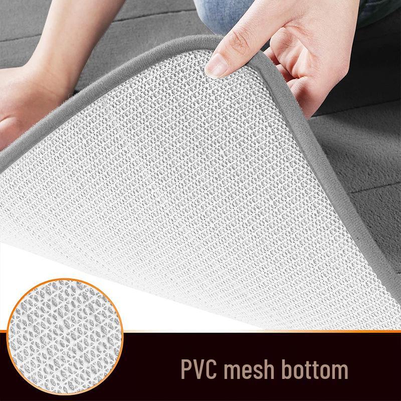 Thickened Memory Foam Anti-slip Entrance Mat - Absorbent Coral Fleece for Home & Bathroom