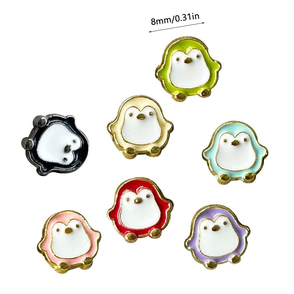 20pcs DIY Doll Penguin Buttons Mini Doll Shoes Buckles Coat Buckles  1/6 Doll Clothes Accessories