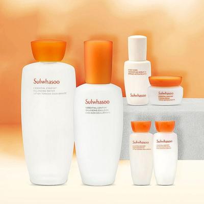 Базовый набор косметики Essential Comfort Daily Routine Jaum из 2 предметов включает воду Jaum 150 мл, эмульсию Jaum 125 мл и дополнительные предметы.