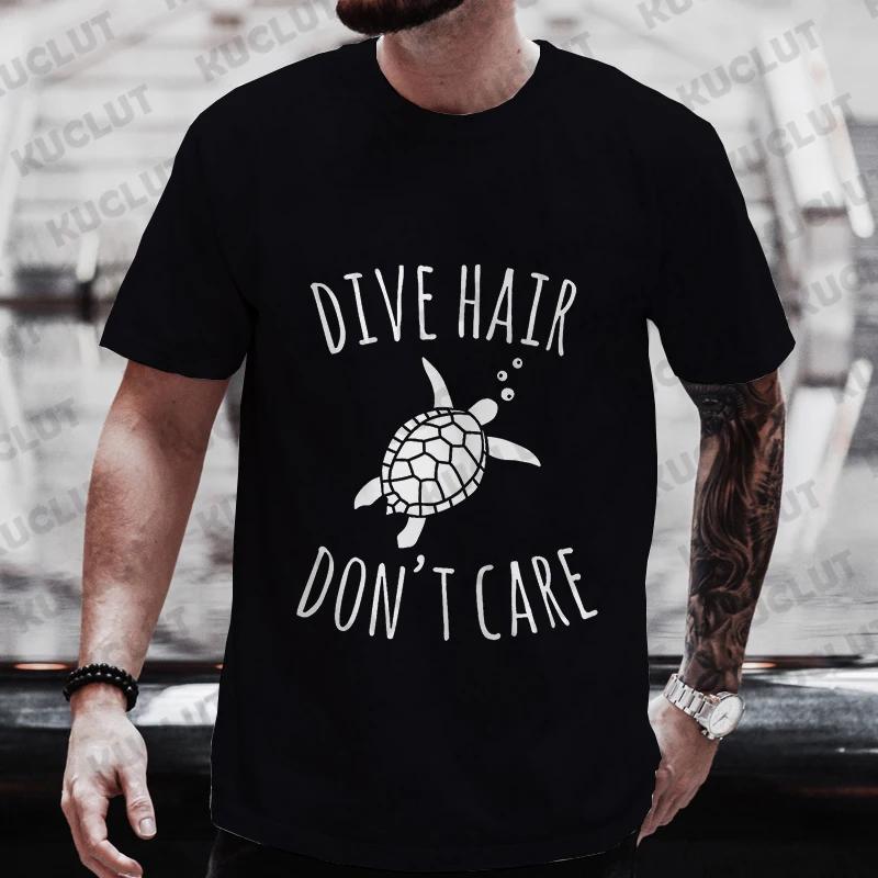 Diver 200 Bar Смешные футболки Мужские летние рубашки Harajuku с коротким рукавом Уличная одежда Топы свободного покроя Одежда для подводного плавания Мужская одежда