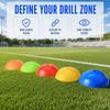 5PCS Half Dome Training Cones Bowl Shaped Field Markers Portable Soccer Marker Discs  Team Drills
