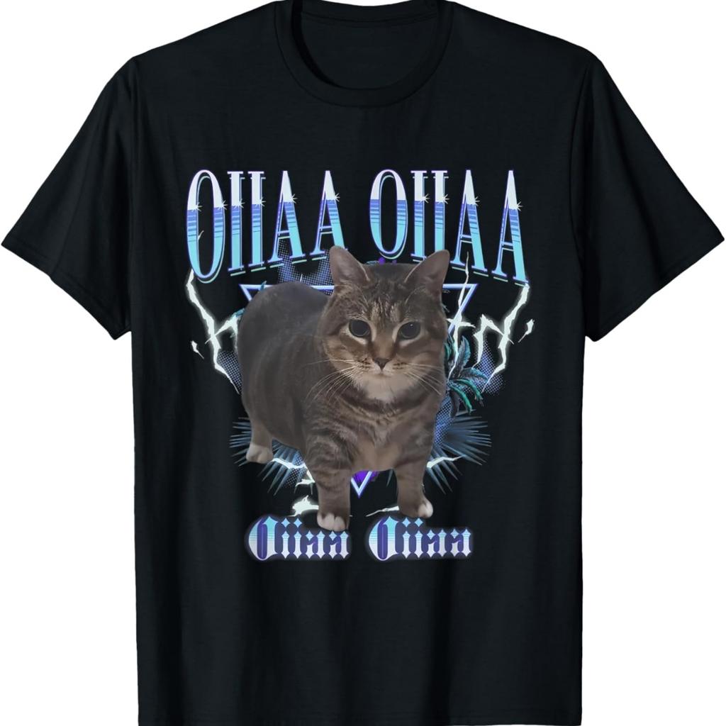 Funny Viral Spining Cat Meme Oiiaa Oiiaa Cat Silly Meme T-Shirt
