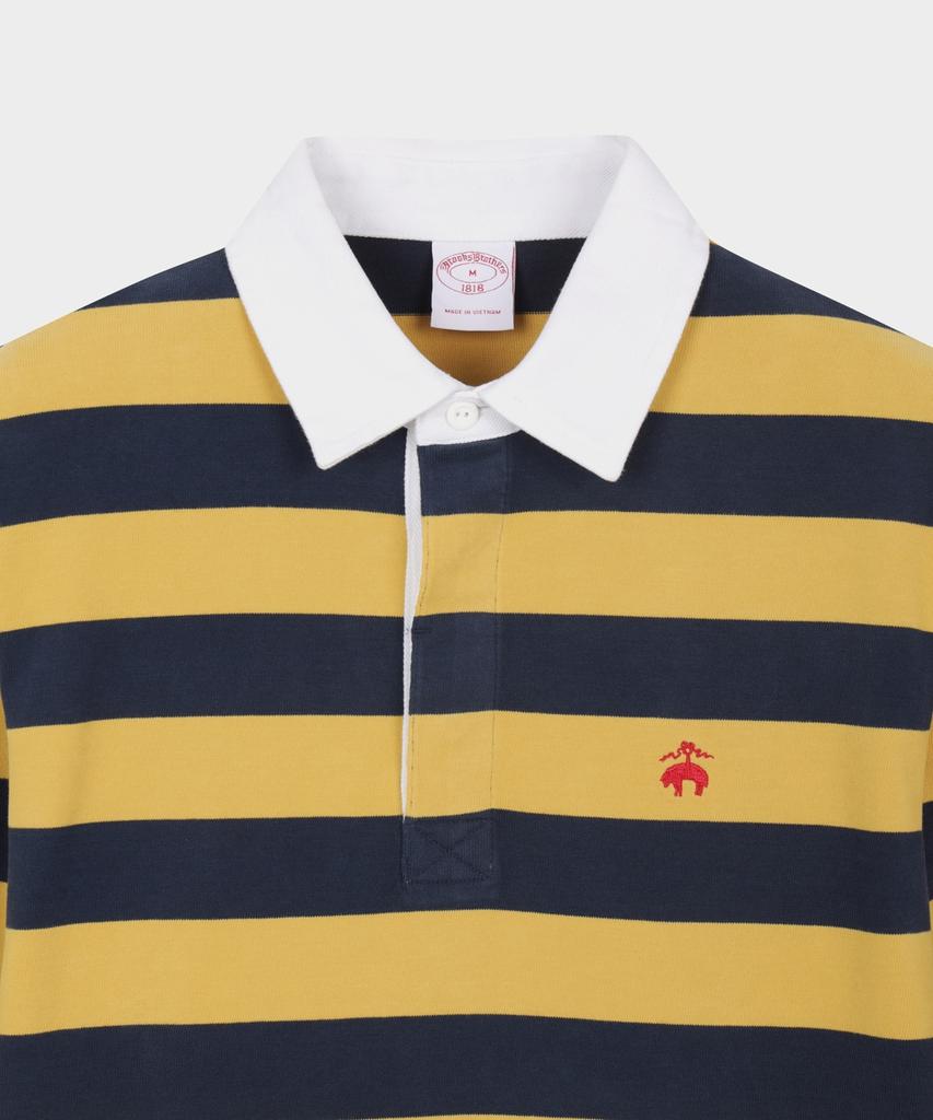 BROOKS BROTHERS Striped Rugby Shirt (Navy) (Bbntmff301)