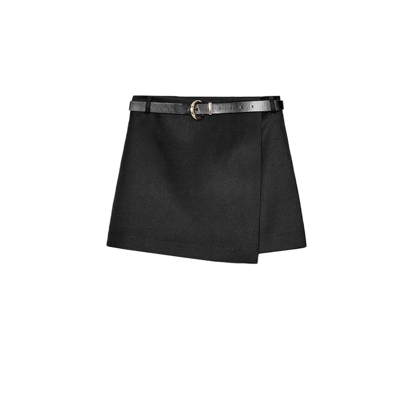 Spring New Women's Clothing British Style with Belt High Waist Elegance, Fashion, Simplicity Double Breasted Culottes 8741035