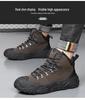 Мужские водонепроницаемые зимние походные ботинки — нескользящая, износостойкая, теплая обувь для спорта и отдыха на открытом воздухе.