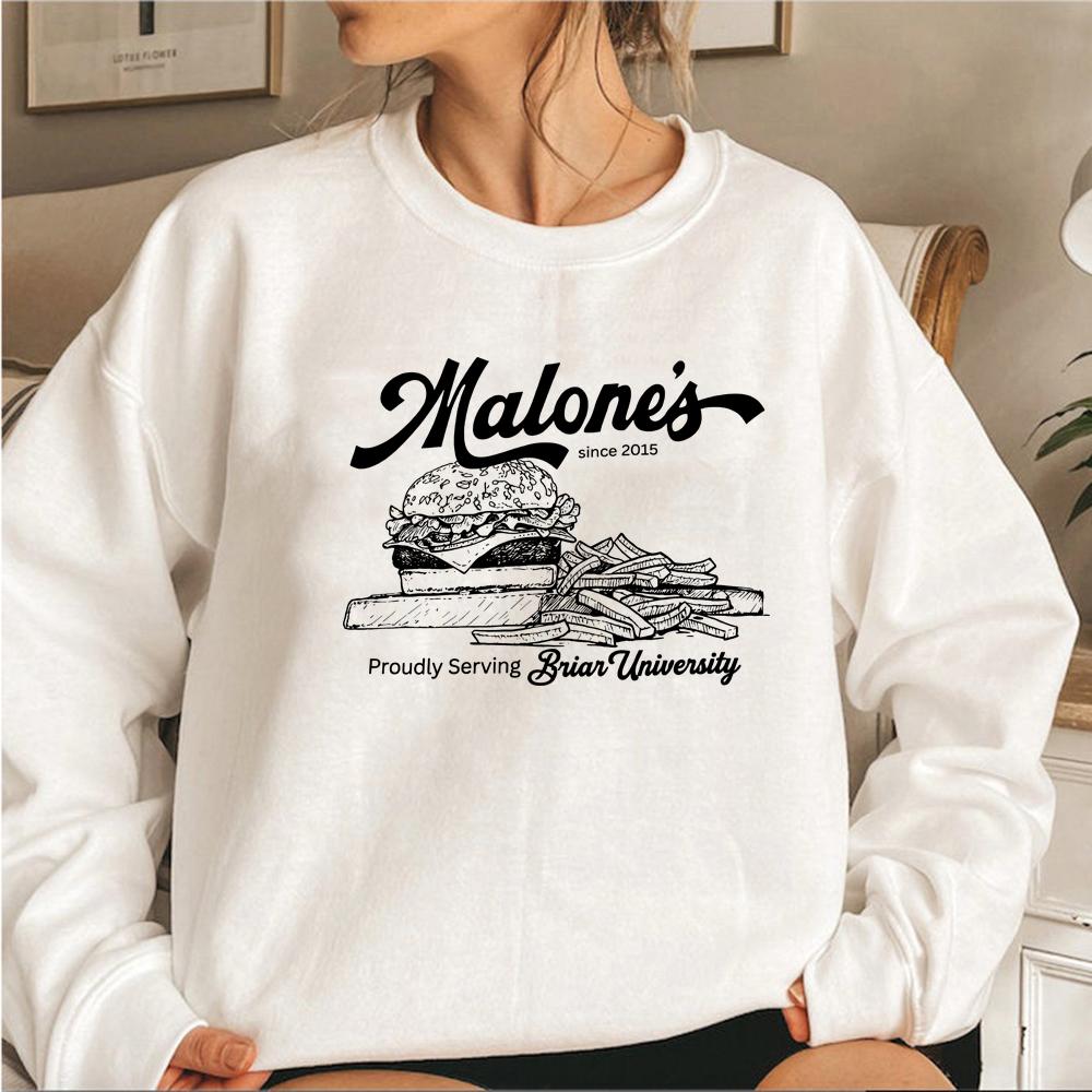 Malone's С 2015 года Свитшот Университета Брайар Винтажный Худи Серии "Вне Кампуса" Унисекс Свитшоты с Круглым Вырезом Подарок для Любителя Книг