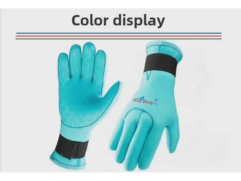 Зимние перчатки для дайвинга с защитой от царапин толщиной 3 мм, нескользящие и износостойкие для плавания, теплые с перепонками для рук, профессиональное снаряжение для серфинга