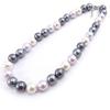 Les Trésors De Lily [J8099] - Колье Perla цвета слоновой кости сиренево-серого цвета (12 мм)