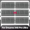Compatible for Dreame X40 Pro Ultra Replacement Main Side Brush HEPA Filter Mop Pads Dust Bags Spare Parts Accessories