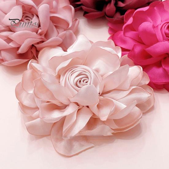 10 см розовая ткань цветок аксессуар женский универсальный корсаж заколка для волос костюм с лацканами одежда сумки DIY корсаж