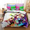 3D Printed Game Splatoons Comfortable Duvet Quilt Cover Pillowcase Bedding Set Children Bedroom Decoration Home Textile
