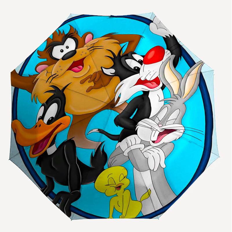 1pc cartoon characters Automatic Open/Close Umbrella Compact Folding Umbrella with 8-Rib Shaft lightweight esign, for Women/Men1168A