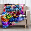 Blox Fruits Theme Printed Blanket - Perfect for Couch, Bed, Travel & Outdoor Use | Machine Washable, Cozy & Durable.