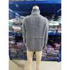 Женский однотонный вязаный свитер с высоким воротом