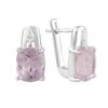 Silver Earrings with Natural Kunzite 8.906ct (2116400)