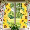 Sunflower Window Stickers for Living Room and Balcony Glass Decoration, Waterproof, Translucent and Beautifying