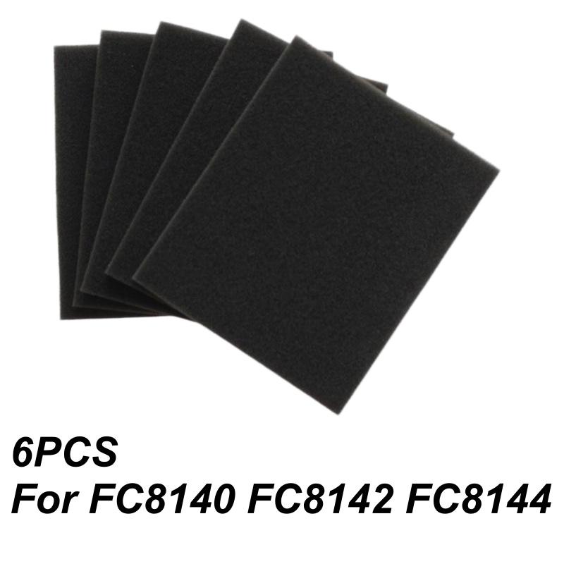 6 шт. 132x112x10 мм Губчатые Хлопковые Сменные Фильтры Для Пылесоса Fc8140 Fc8142 Fc8144 Fc8148