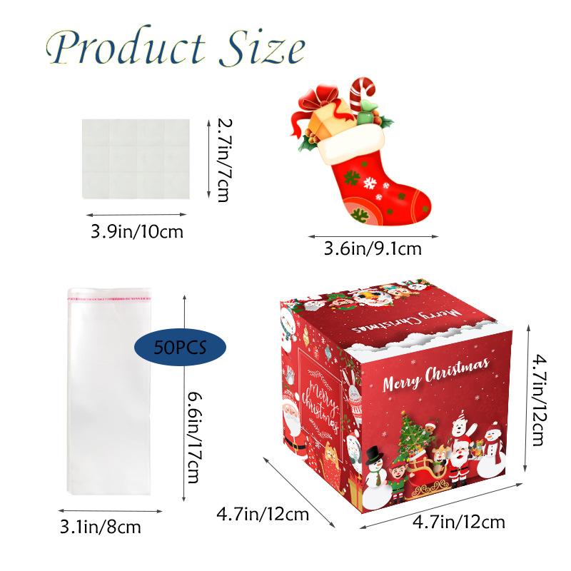 1pc Fun Christmas Cartoon Pattern Surprise Money Box 2026 Navidad Noel Happy Xmas Gift New Year Cash Gift Box Decoration