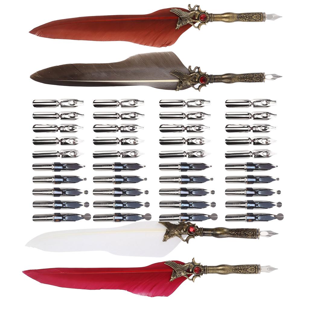 Ручка Craft Ретро Резной Карандаш Из Нержавеющей Стали Для Украшения Подарочного Стола