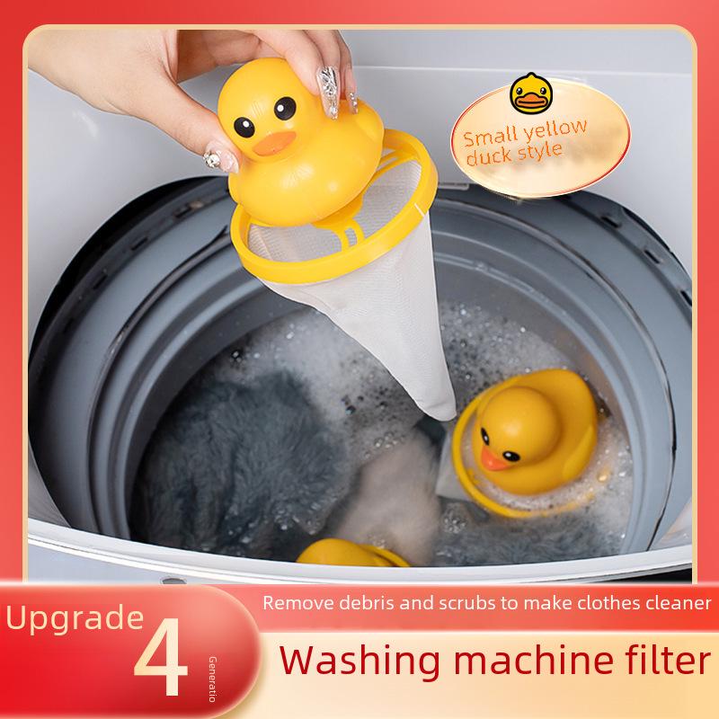 Средство для удаления волос Little Yellow Duck: Плавающий сетчатый фильтр для стиральной машины и шарик для дезинфекции