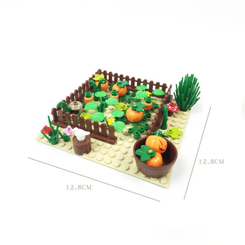 Farm Animal Building Blocks Set: Cow, Pig, Chicken & Horse DIY Kit