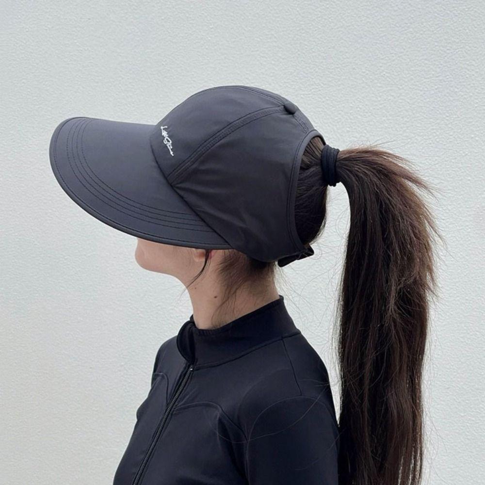Quick Dry Sunscreen Baseball Hat Wide Brim Empty Top Hat Lightweight Women Sun Hat  Surfing