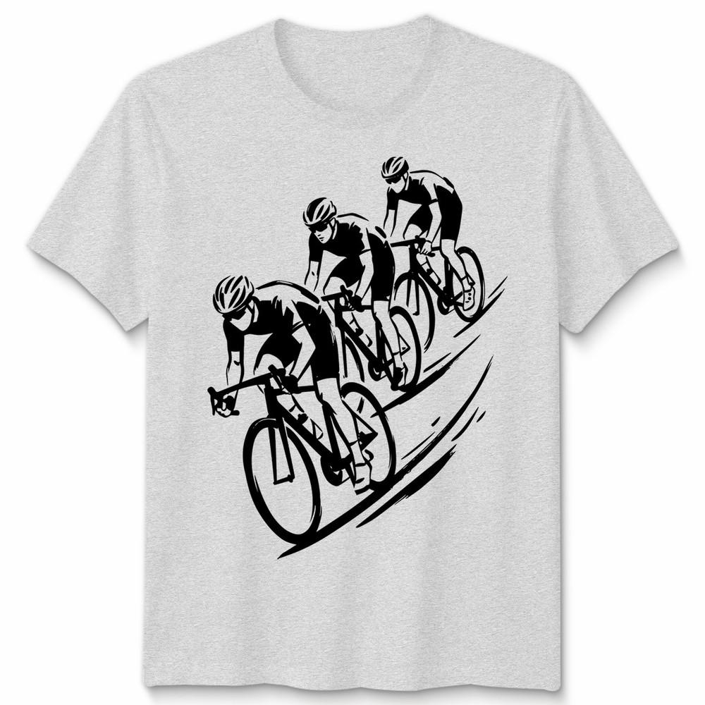 3 Cyclists Unisex T Shirt Cycling Bike Rider Cycle Gift Idea Graphic Tee