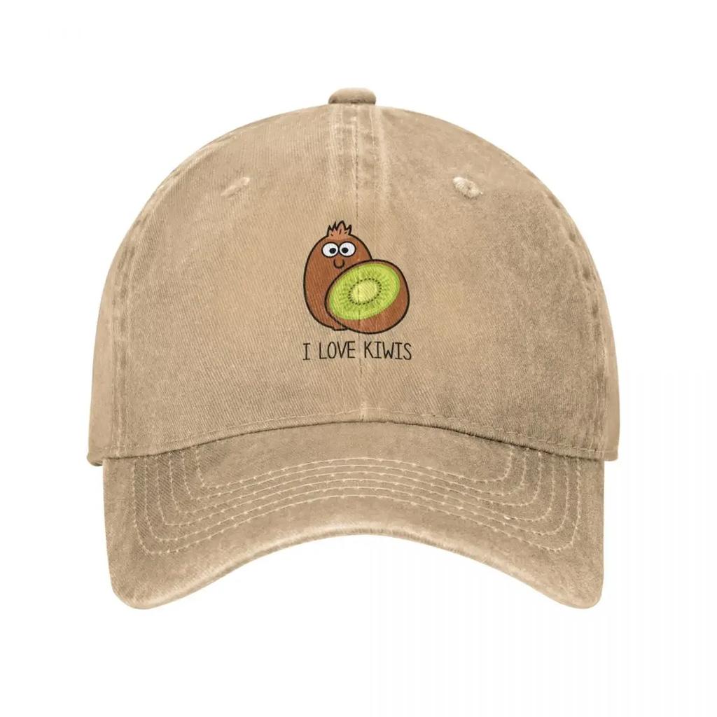 Cartoon I love Kiwis Baseball Cap Golf Cap Golf party Hat Women Beach Fashion Men's