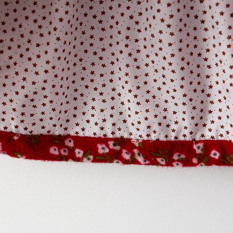 Детская одежда для девочек, осенне-зимнее новое платье с длинными рукавами, платье принцессы с цветочным узором для маленьких девочек, одежда для девочек