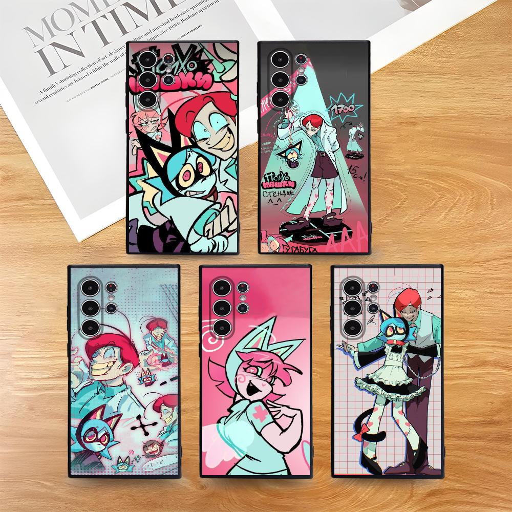 Anime P-Psychocuties Mimi Phone Case For Samsung Galaxy S25 S24 S22 S23 Ultra S21 S20 Plus rosted Non-Slip Full Cover Soft Case